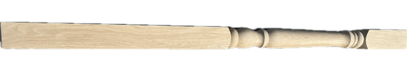 CLEARANCE: Oak York Half NT210 Complete Newel. 90mm x 1500mm. Unsanded