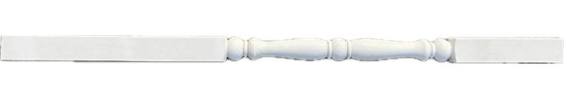 CLEARANCE: Pine Durham Spindle 41mm x 900mm. Unsanded . Pack Of 3. One Is White Primed.