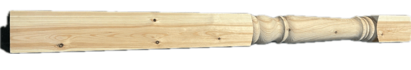 CLEARANCE: Pine York Half Newel NT210 Complete. 115mm x 1500mm