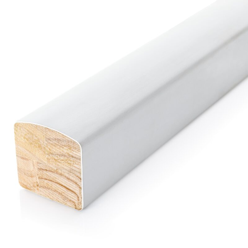 58 x 58mm White Primed Handrail Ungrooved