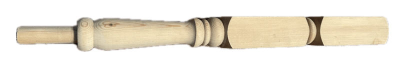 CLEARANCE: Pine Beamish NT416 Newel Peg 70mm.  Minor dents to timber.
