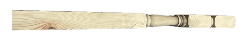 CLEARANCE: Pine Beamish Newel. NT416 Complete. 70mm x 1500mm. Requires Sanding