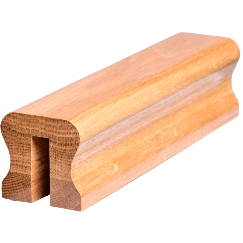 59 x 59mm Solid Oak Handrail Grooved or Ungrooved