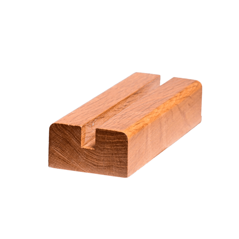 Solid 57 x 32mm Baserail Grooved for Glass or Metal