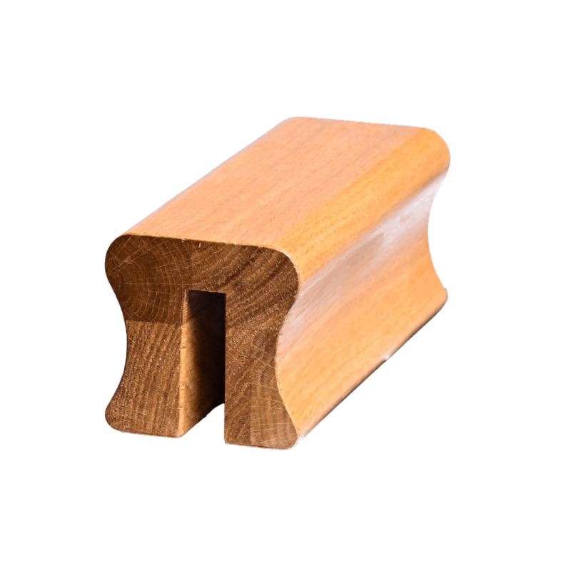 59 x 59mm Engineered Oak Handrail Grooved for Glass or Metal