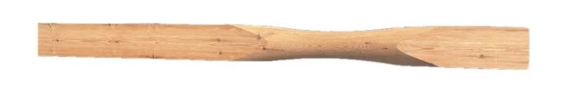 CLEARANCE: Pine Chester Half Newel NT210 Complete. 140mm x 1500mm. Small Dent And Some Knots Present