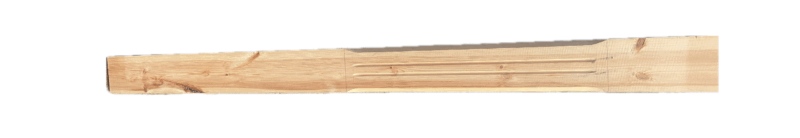 CLEARANCE: Pine Embleton Half Newel NT210 Complete. 140mm x 1500mm. Some Knots Present.