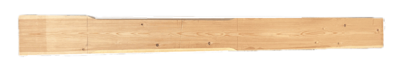 CLEARANCE: Pine Lindisfarne Half Newel NT210 Complete. 140mm x 1500mm. Minor Damage