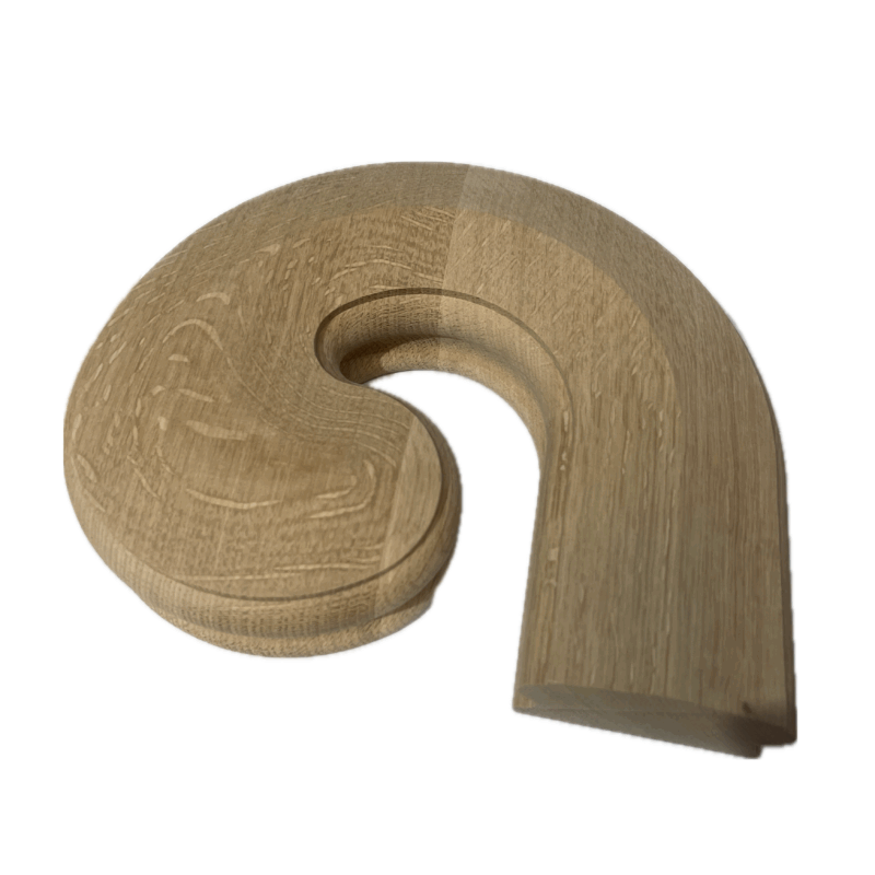 CLEARANCE: Oak Right Hand Volute. No Upeasing. Bad Colour Match. Ideal For Painting