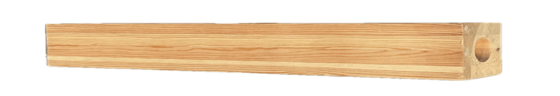 CLEARANCE: Pine Newel Base. 115mm x 550mm