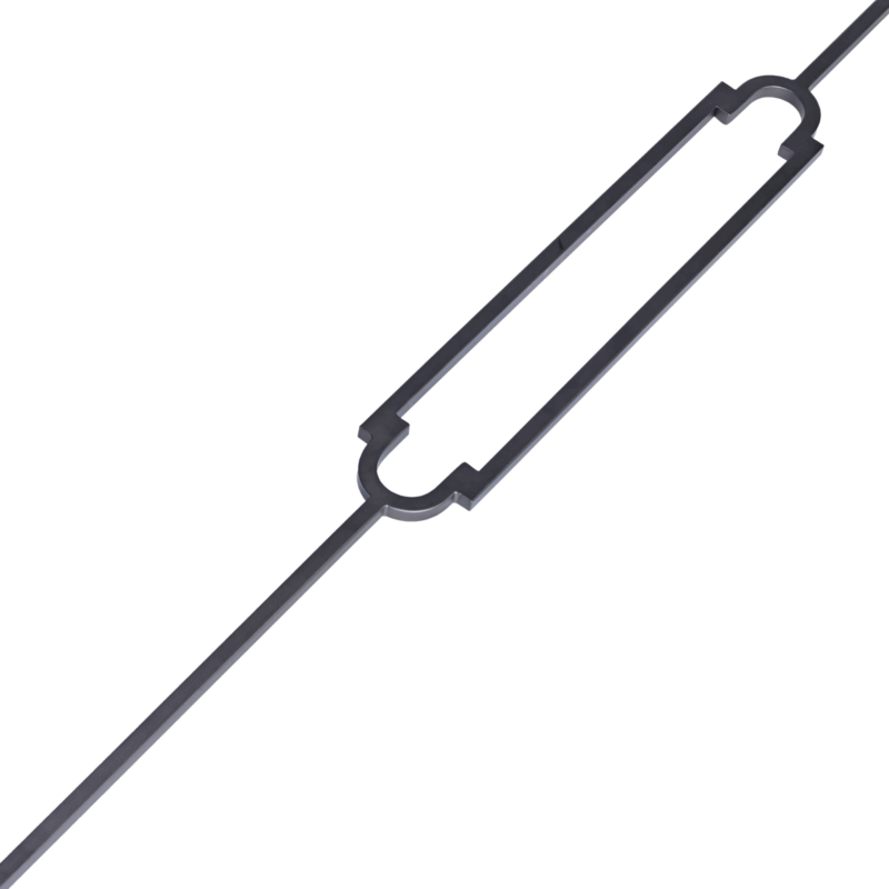 Harthope Black Metal Staircase Spindle (13mm)
