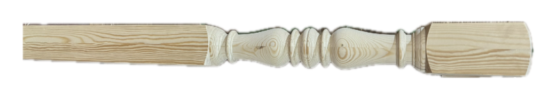 CLEARANCE - Pine Windermere Newel NT210 Complete 90mm x 1500mm. Oversanded