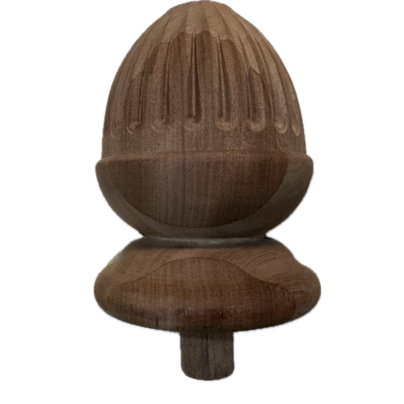 CLEARANCE: Sapele Half Hamsterley Fluted Cap 140mm