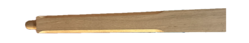 CLEARANCE - Oak Lindisfarne Stop Chamfered Newel Post NT210 Peg. Hairline Split Barely Noticeable.