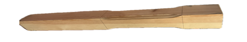 CLEARANCE - Pine Bamburgh Chamfered Newel NT416 Peg - 90mm - No Dowel and Knots Present