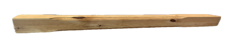CLEARANCE - Pine Bamburgh Chamfered Newel NT210 Peg - 90mm-No Dowel and Knots Present.