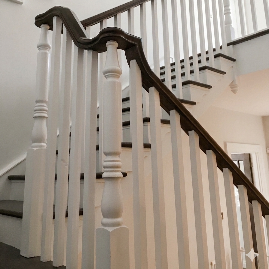 White Primed Stair Parts