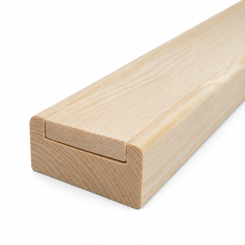 58 x 28mm Pine Baserail with Infill
