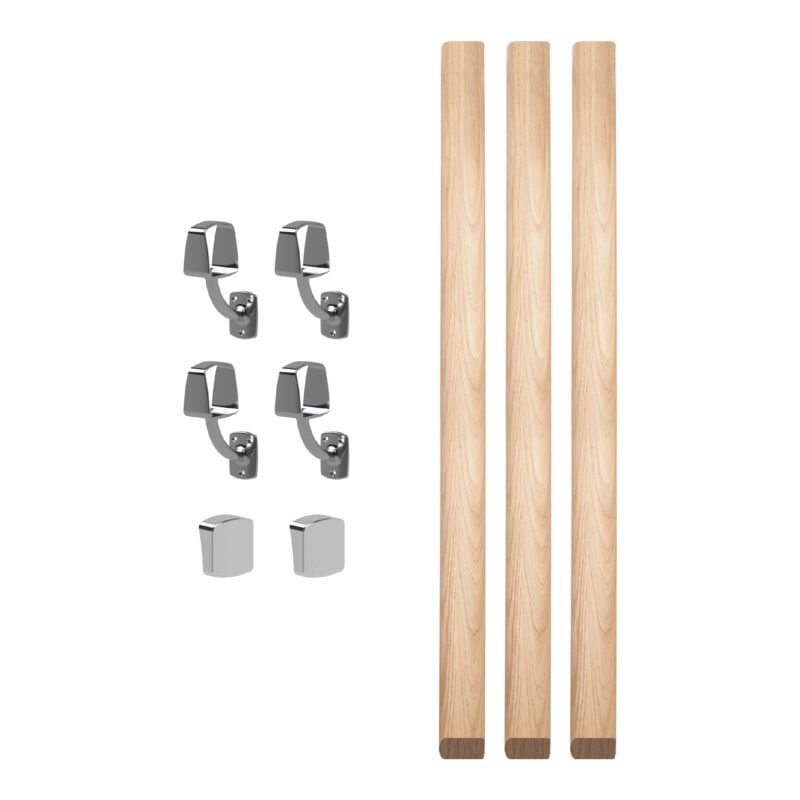Wall-Mounted Square Handrail Kit