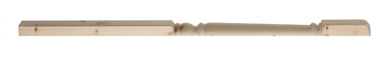 Thirsk Turned Colonial Newel Post - Half 210 Complete