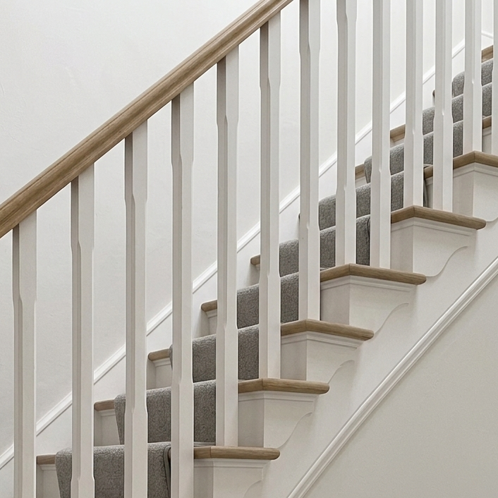 White Primed Balustrades